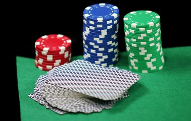 Image showing Poker table