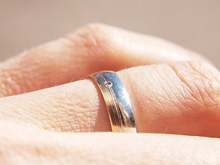 Image showing Wedding ring, diamond