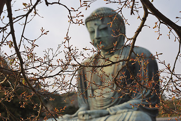 Image showing giant Buddha at spring