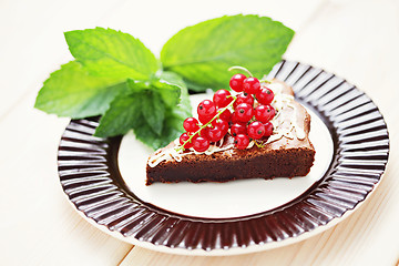 Image showing delicious brownie