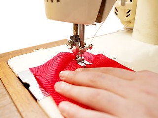 Image showing Sewing machine operator