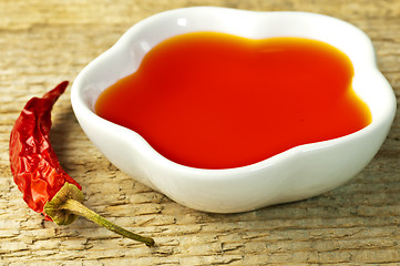 Image showing Chili oil