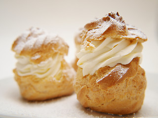 Image showing Filled choux pastry