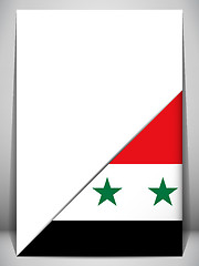 Image showing Syria Country Flag Turning Page