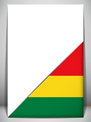 Image showing Bolivia Country Flag Turning Page