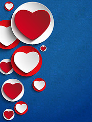 Image showing Valentines Day Heart Jeans Background