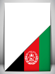 Image showing Afghanistan Country Flag Turning Page