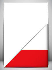 Image showing Poland Country Flag Turning Page