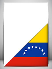 Image showing Venezuela Country Flag Turning Page