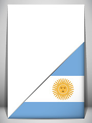 Image showing Argentina Country Flag Turning Page