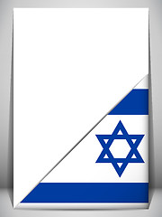 Image showing Israel Country Flag Turning Page