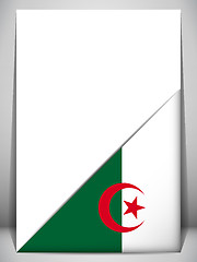 Image showing Algeria Country Flag Turning Page