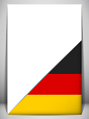 Image showing Germany Country Flag Turning Page