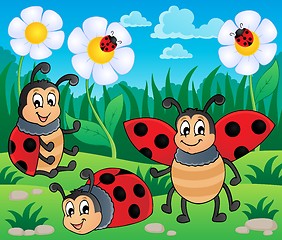 Image showing Image with ladybug theme 2