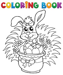 Image showing Coloring book with Easter theme 9