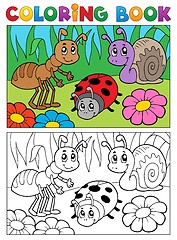 Image showing Coloring book bugs theme image 5