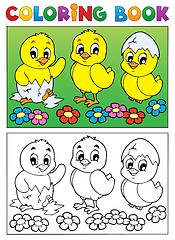 Image showing Coloring book bird image 6