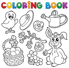 Image showing Coloring book with Easter theme 6