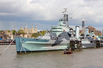 Image showing London - HMS Belfast