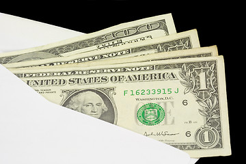 Image showing Closeup of US currency

