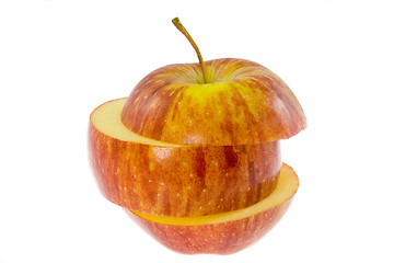 Image showing Sliced red apple

