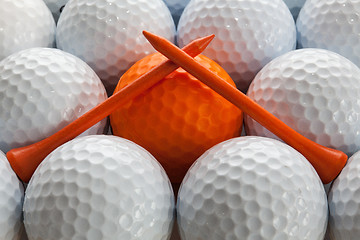 Image showing Golf balls