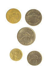 Image showing Five French Coins