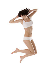 Image showing Jumping girl