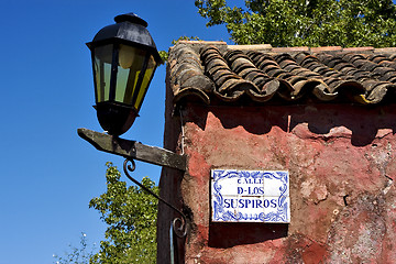 Image showing calle de los suspiros in colonia del sacramento uruguay