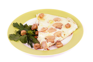 Image showing Omelet with Champignons