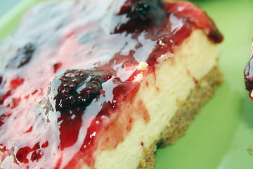 Image showing cheesecake slice