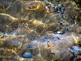 Image showing Water over stones