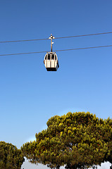 Image showing Cable car in Lisbon, Expo 98