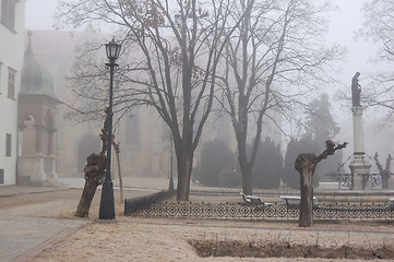 Image showing Fog in town