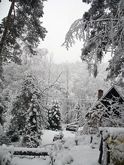 Image showing Chalet in winter