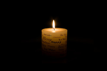 Image showing White Christmas Candle