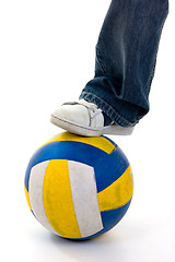 Image showing Foot on Ball