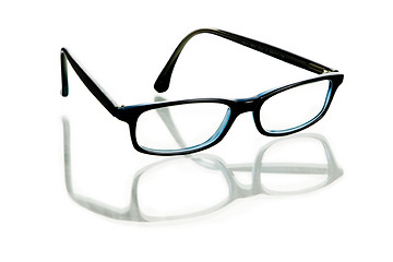 Image showing Glasses with reflection