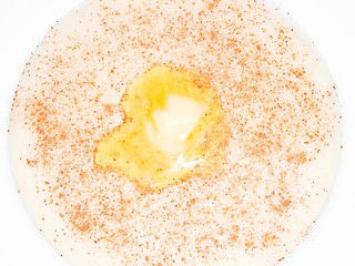 Image showing Porridge, butter eye