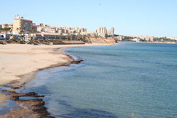 Image showing View of Mil Palmeras and the Mediterranean