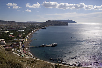 Image showing health resort on coast Black Sea