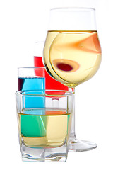 Image showing Wine, liqueur, whisky