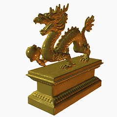 Image showing Asian Dragon Statue