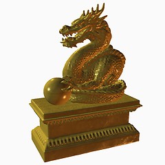 Image showing Asian Dragon Statue