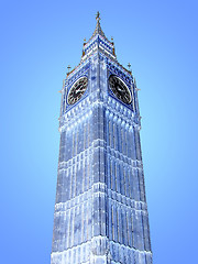 Image showing Big Ben abstract