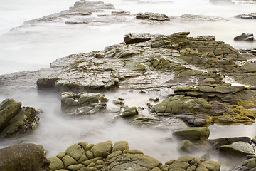 Image showing Rocks on the beach

