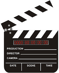 Image showing Open Digital Movie Clapboard