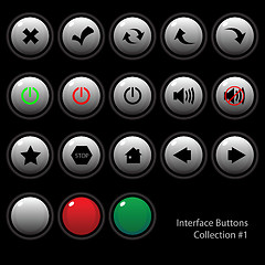 Image showing Interface Buttons Collection