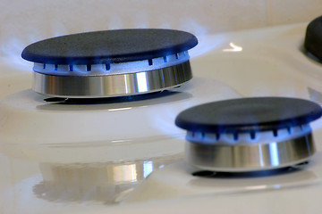 Image showing hob gas burners