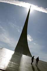 Image showing Monument to heroes of mastering an outer space